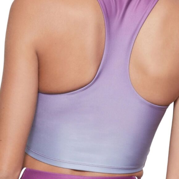 Good American Ombre Contour Purple Sports Bra Racer Back US 0 NWT - Picture 3 of 11
